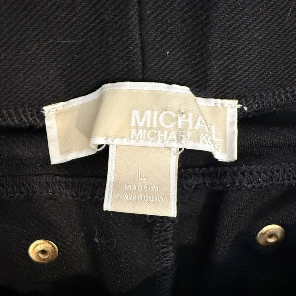 🔥Michael Kors Women’s Black Curvy Pants Size L EuC🔥5